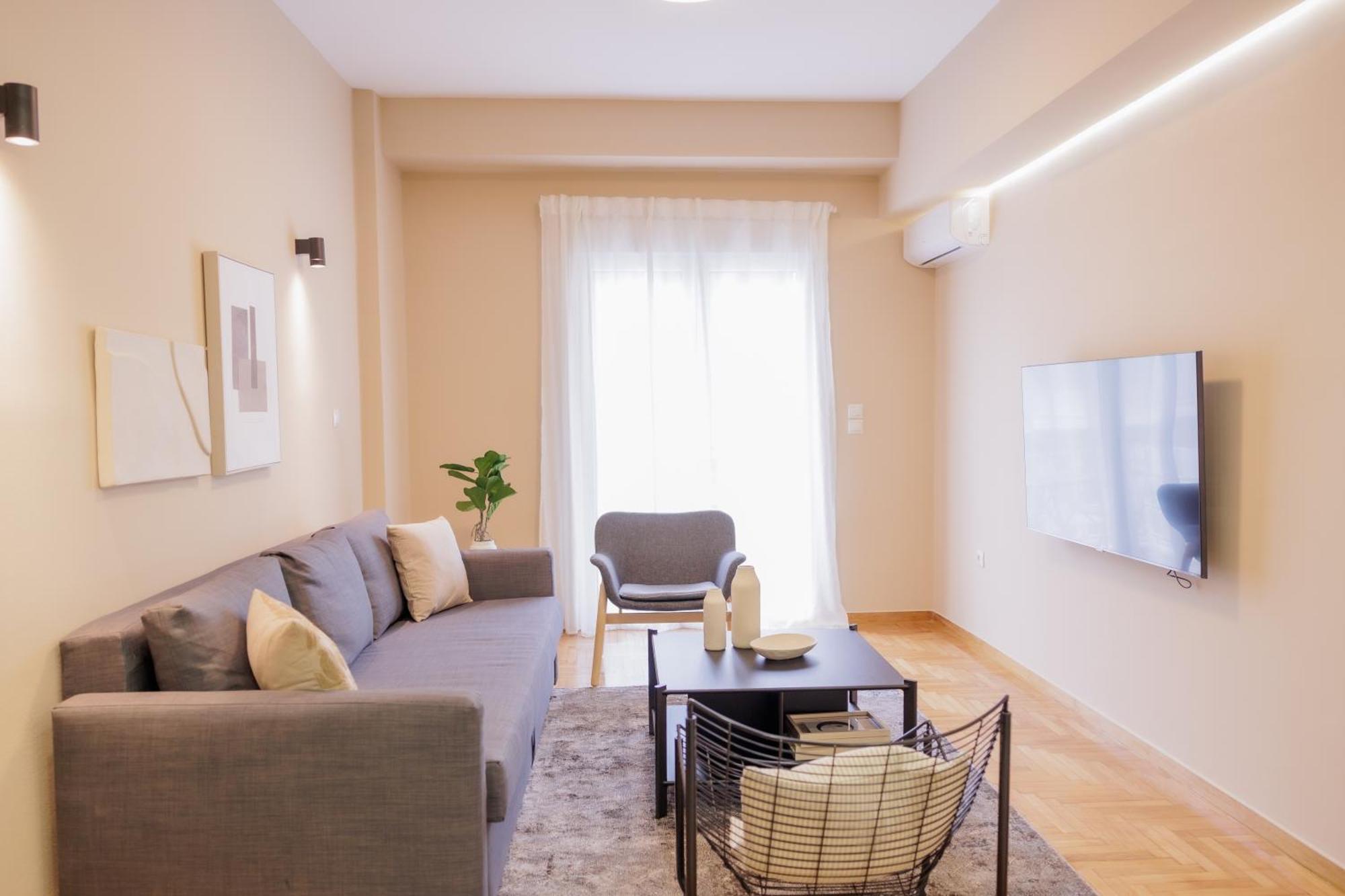 Modern 2Bdr Apt - 2' To Metro - Direct To Acropolis Ateny Zewnętrze zdjęcie